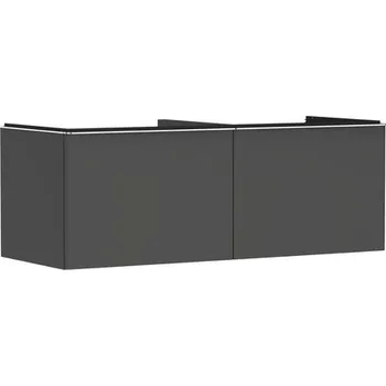 Koupelnový nábytek Skříňka pod umyvadlo pod desku Hansgrohe Xelu Q 136x49,5x55 cm šedá matná 54067000