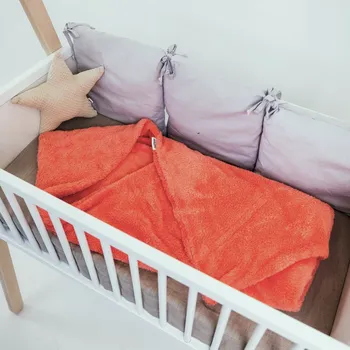 Dětská deka Tulimese Zavinovací beránková deka lososová VELIKOST DEKY:: 85X85 CM - VĚK 0–6 MĚSÍCŮ