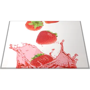 Kuchyňské prkénko Glasdekor Skleněné prkénko čerstvé jahody ve šťávě Prkénko: 30x20cm