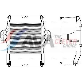 Příslušenství pro turbodmychadlo Chladič turba AVA 20021012