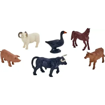 Figurka Mojo Mini svět Zvířátka z farmy sada 6 ks s prasátkem