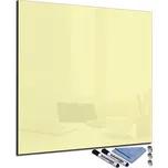 Glasdekor Magnetická skleněná tabule 40x40cm Barva: Krémová, Rozměr V/Š: 40x40cm