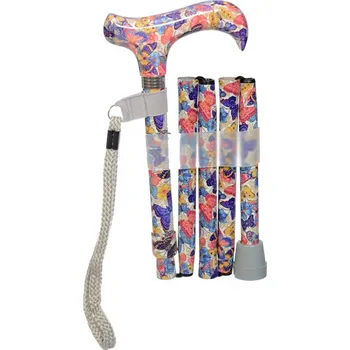 Vycházková hůl skládací Motýl (82-89 cm)