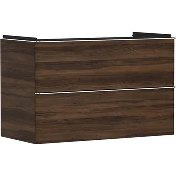 Koupelnový nábytek Skříňka pod umyvadlo bez umyvadla Hansgrohe Xelu Q 98x62,5x47,5 cm tmavý ořech 54034000