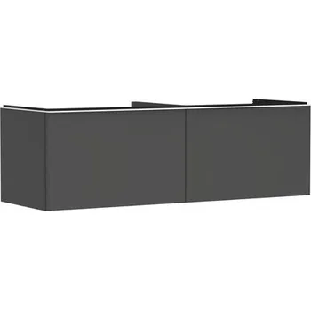 Koupelnový nábytek Skříňka pod umyvadlo pod desku Hansgrohe Xelu Q 156x49,5x55 cm šedá matná 54071700