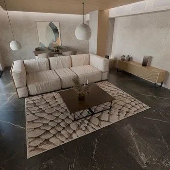 Koberec JUTEX Kusový koberec SULLY 32041 120 béžový BARVA: Béžová, ROZMĚR: 80x150 cm