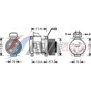 Kompresor klimatizace Kompresor klimatizace MB Actros 09.06- AVA 45033006
