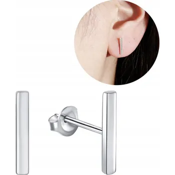 Náušnice STŘÍBRNÉ NÁUŠNICE RHODIOVANÉ STŘÍBRO O RYZOSTI 925 PRO ŽENY PECKY ŠROUBOVACÍ