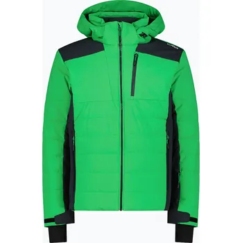 Pánská lyžařská bunda CMP 35W0127 Zip Hooded gold green