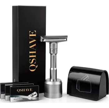 Holicí strojek Set strojek QSHAVE RD728, stojánek a box na žiletky