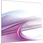 Glasdekor Sklo do kuchyně fialová abstraktní vlna Rozměr V/Š: 34 x 34 cm