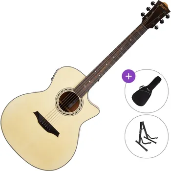 Elektroakustická kytara Bromo BAA2CE SET Natural Elektroakustická kytara Jumbo