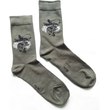 Pánská móda Ponožky s rybářským motivem (Zelené rybářské ponožky)