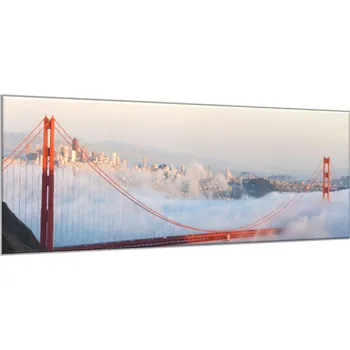 Obraz Glasdekor Obraz skleněný most San Francisco Rozměry-obdélník V/Š: 30 x 60 cm