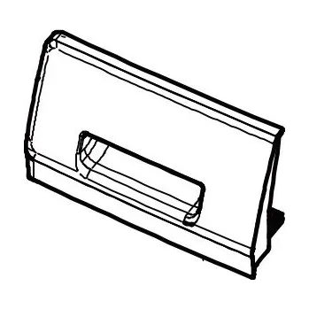 49116343 - Víko násypky pro pračku Haier - zadní část