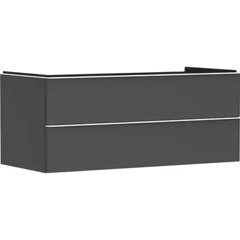 Koupelnový nábytek Skříňka pod umyvadlo pod desku Hansgrohe Xelu Q 118x49,5x55 cm šedá matná 54083700