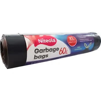 Pytle na odpadky Niteola Extra pevné sáčky na odpad, zatahovací 60l 10ks