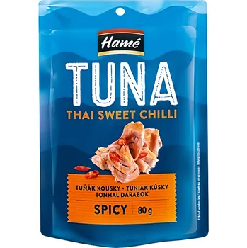 konzervovaná ryba Hamé Tuňák kousky Thai Sweet Chilli 80g