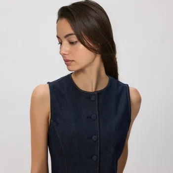 Reserved - Džínová vesta - tmavomodrá - 776HN-59J - 776HN-59J-S