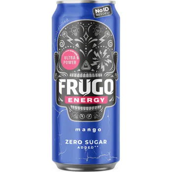 Frugo Energy Mango Zero Sugar plech 500ml