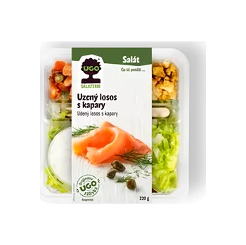 Zelenina UGO Uzený losos s kapary 210g