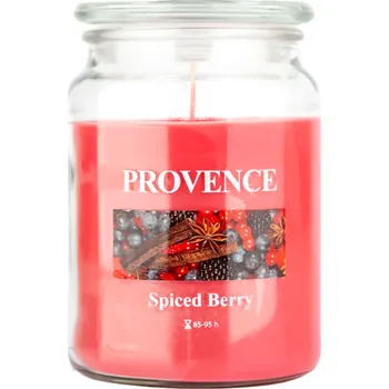 Svíčka Provence Svíčka ve skle s víčkem Lesní ovoce+koření 510g