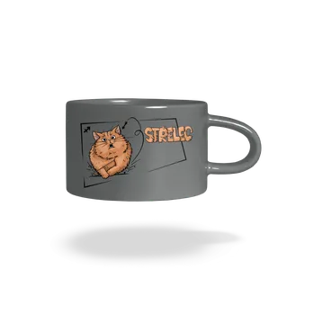 Bastard Kočičí horoskop: Střelec hrnek makronka Grey Macaron