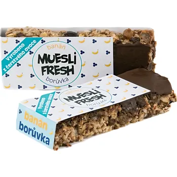Muesli Fresh Tyčinka banán-borůvka 55g