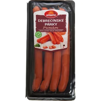 párek, klobása, špekáček Krásno Debrecínské párky 200g