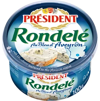 Président Rondelé s modrým sýrem 100g