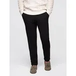 Ombre Clothing Elegantní pánské tepláky černé V2 OM-PACP-0283