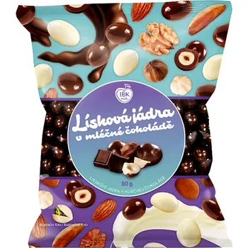 IBK trade Lísková jádra v mléčné čokoládě 80g