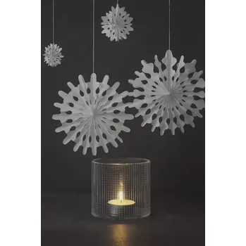 Svícen Skleněný svíček na čajové svíčky House Doctor s kostkovaným vzorem