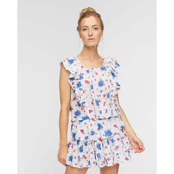 Dámská sukně Sukně Loveshackfancy Ruffle Ls002627-blue-notte