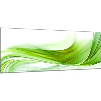 Obraz Glasdekor Obraz skleněný abstrakt zelená vlna Rozměry-obdélník V/Š: 30 x 40 cm