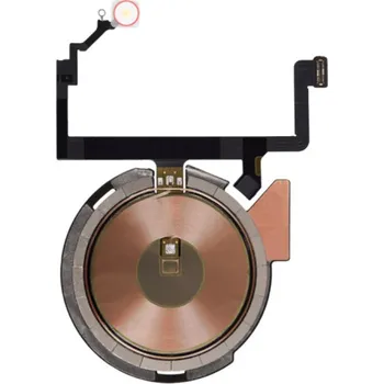 Náhradní cívka k bezdrátovému nabíjení s NFC čipem, bleskem a mikrofonem pro iPhone 14 Plus - červená