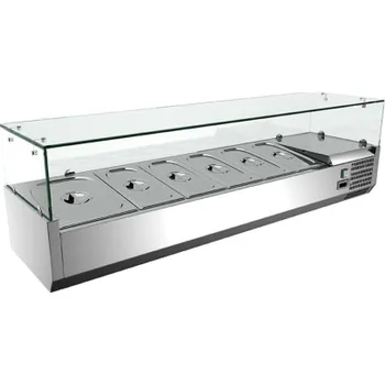 Vinotéka G.Gastro Chladící vitrína - pro 6 x GN 1/4