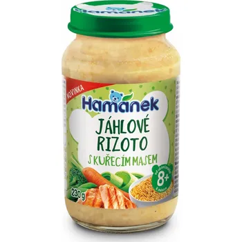 HAMÁNEK Masozeleninová výživa jáhlové rizoto s kuřecím masem 8m+ 230g