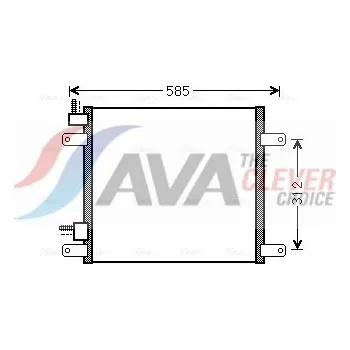 Výparník klimatizace Kondenzátor klimatizace DAF CF65 01.01- Ava 40011006