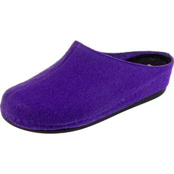 Dámská obuv BUXA Dámské pantofle z vlněné plsti na klínku BZ250 fialová Velikost: 36