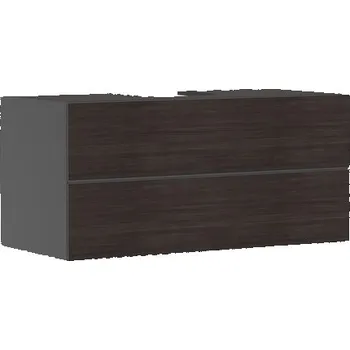 Koupelnový nábytek Skříňka pod umyvadlo pod desku Hansgrohe Xevolos E 118x55,5x55 cm břidlicová matná šedá mat 54195730