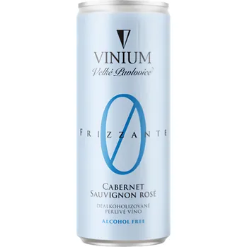 Vinium Frizzante Cabernet Sauvignon rosé Nealko 0.0% plech 250ml