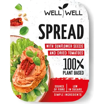 Well Well Pomazánka se slunečnicovými semínky, rajčaty a bazalkou 125g