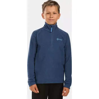Chlapecká mikina Dětská fleece mikina KILPI ALMERI-J ZJ0204KI TMAVĚ MODRÁ 134