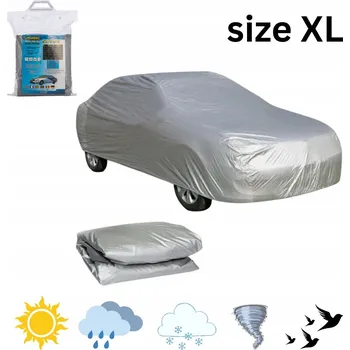 Plachta na motorové vozidlo Šedá Plachta na Auto (Velikost XL: 540 cm × 175 cm × 120 cm)