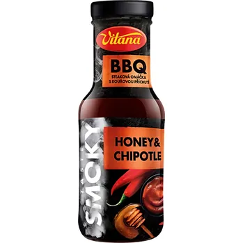 Omáčka Vitana Smoky BBQ steaková omáčka Med a Chipotle 272g