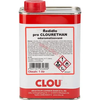 Ředidlo Clou Verdünung CLOURETHAN (Ředidlo pro lak) Balení: 1L + dárek k objednávce nad 1000Kč