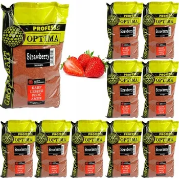 Návnadová surovina Profess Optima Fishing Návnada 1 kg - JAHODA