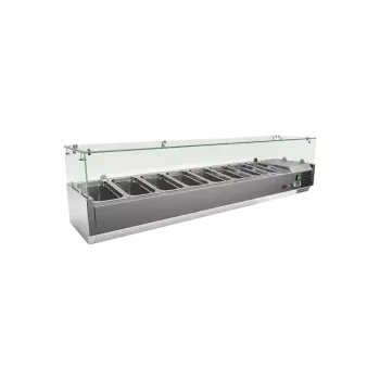 REDFOX Vitrína chladicí pultová 8x GN 1/3 | REDFOX - MCH 3180
