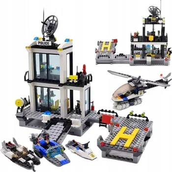ostatní stavebnice Sada Kostek Vodní Policejní Stanice Komisariát Na Vodě Policie 06